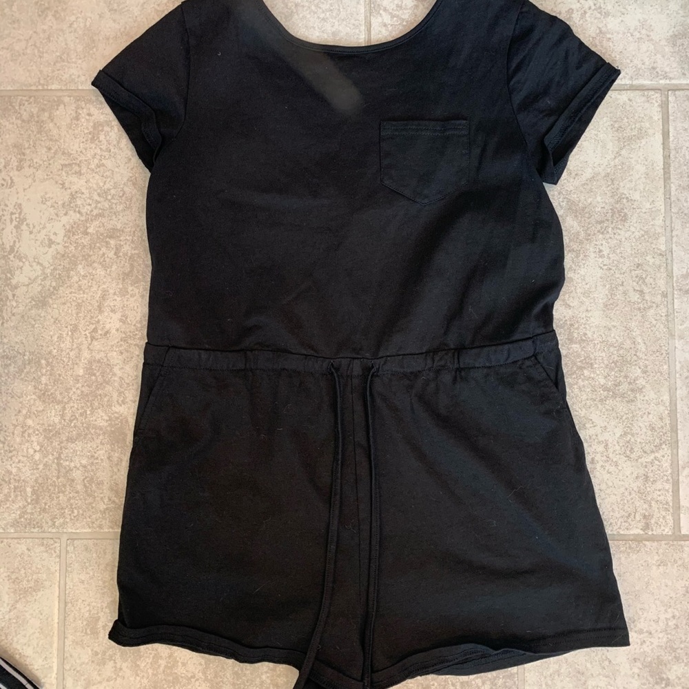 Black Casual Romper